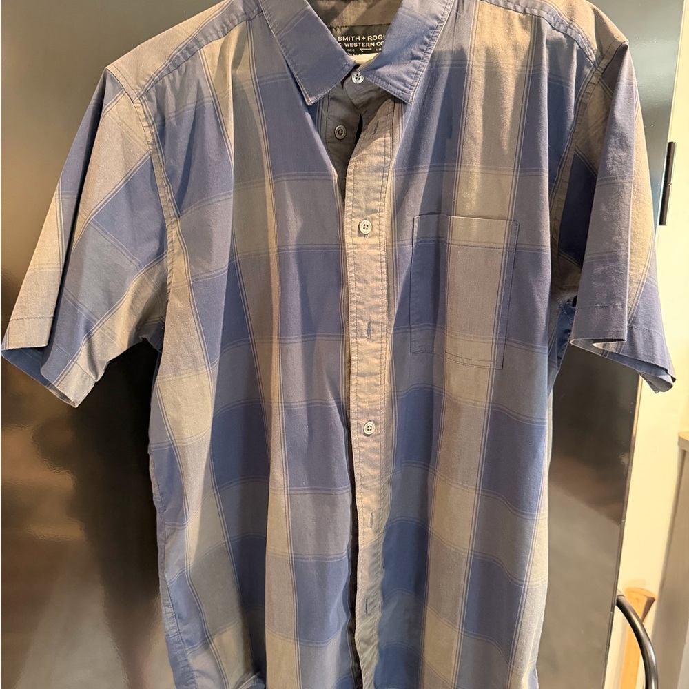 Blue Plaid Men's Shirt